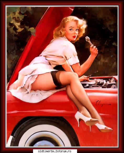 pin-ups and classic car's Fondator Old Timer Club