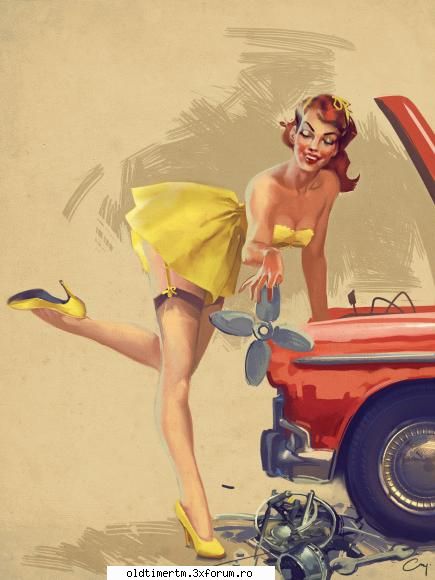 pin-ups and classic car's