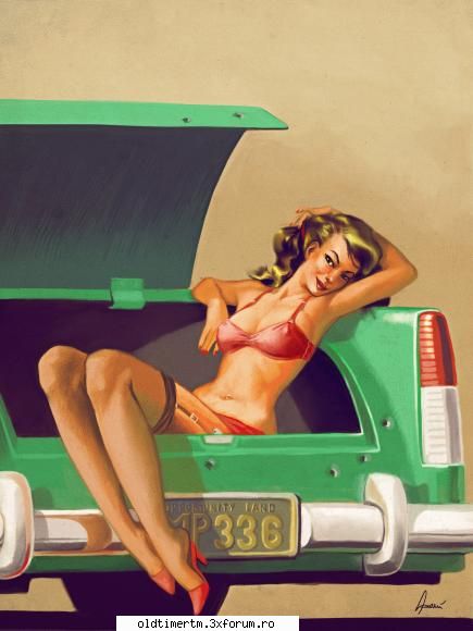 pin-ups and classic car's