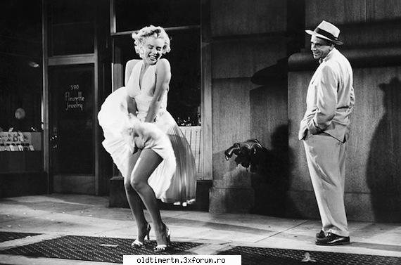 pin-ups and classic car's marilyn cum ramas istorie, din filmul "the seven year itch" din