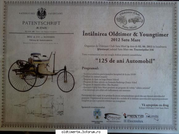 Intilnire de oldtimer Satu Mare - Programul intilniri. Intalnirea Oldtimer & - EVENIMENTE IN TARA