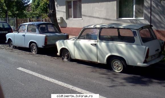 Clasice vazute pe strazile din Timisoara - Trabant 2 bucati - UNIVERSUL CLASICELOR