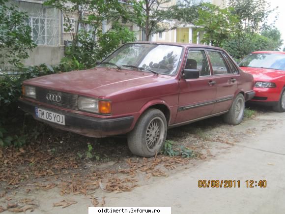 De prin Lugoj - si un Audi 80..cred ca nu a mai circulat de ceva - UNIVERSUL CLASICELOR