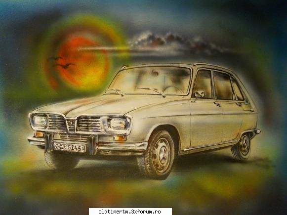 Desene cu masini si nu numai - Renault 16 ( desen ) - HOBBY