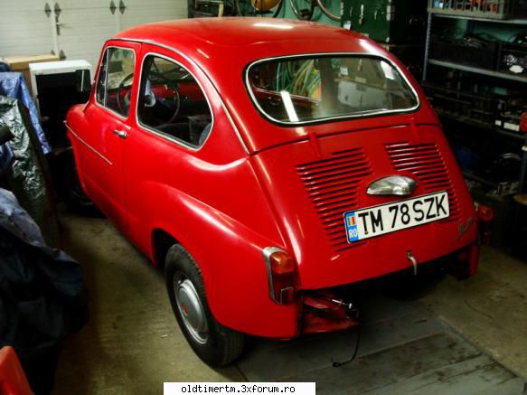 FIAT-ul 600 al lui Marczello - am montat la loc piesele reconditionate: stopuri - RESTAURARI