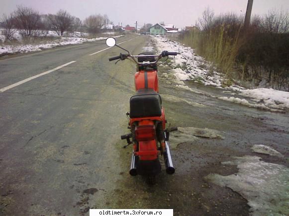 Motocicletele mele - Dragut din spate cu cele doua tobe nichelate si - MOTOCICLETA MEA