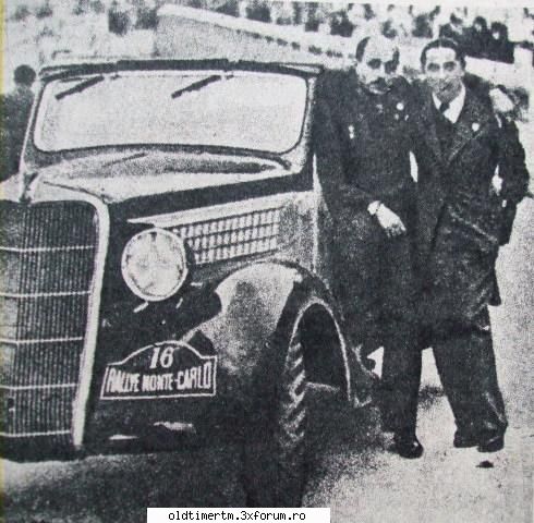 PETRE CRISTEA - masina si echipajul castigator din 1936 - ISTORIE