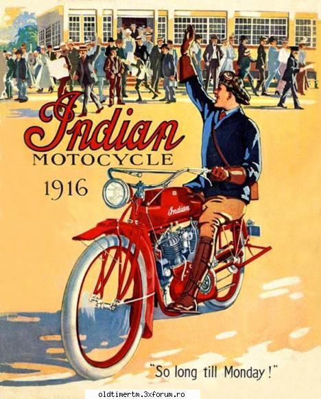 Poze cu veterane - motocicletele Indian au fost fabricate intre 1901 - GENERAL