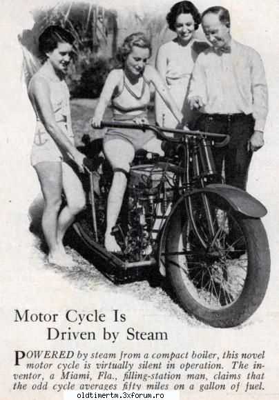 Poze cu veterane - o motocicleta care foloseste puterea aburului - GENERAL