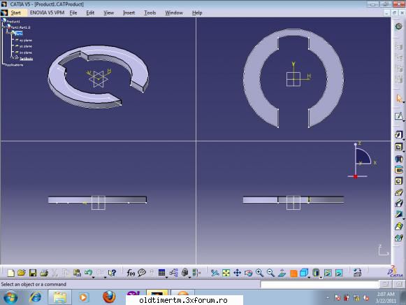 Restaurare Hoinar - program : CATIA P2 V5 R10 - RESTAURARI